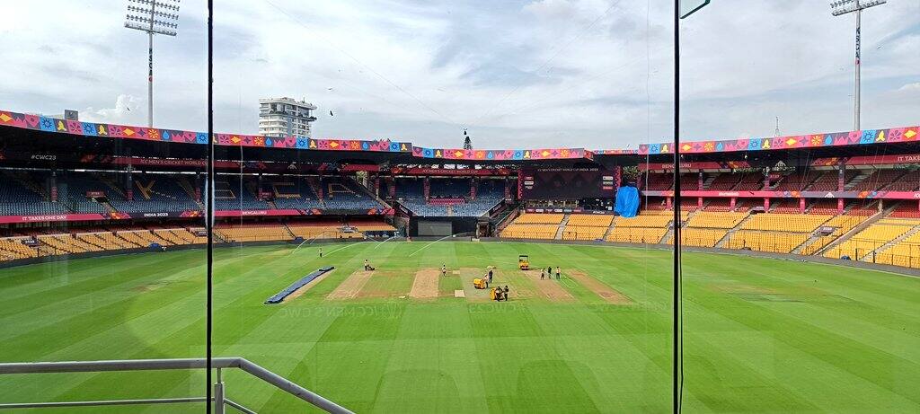 M Chinnaswamy Stadium Bengaluru Ground Stats For NZ vs PAK World Cup Match